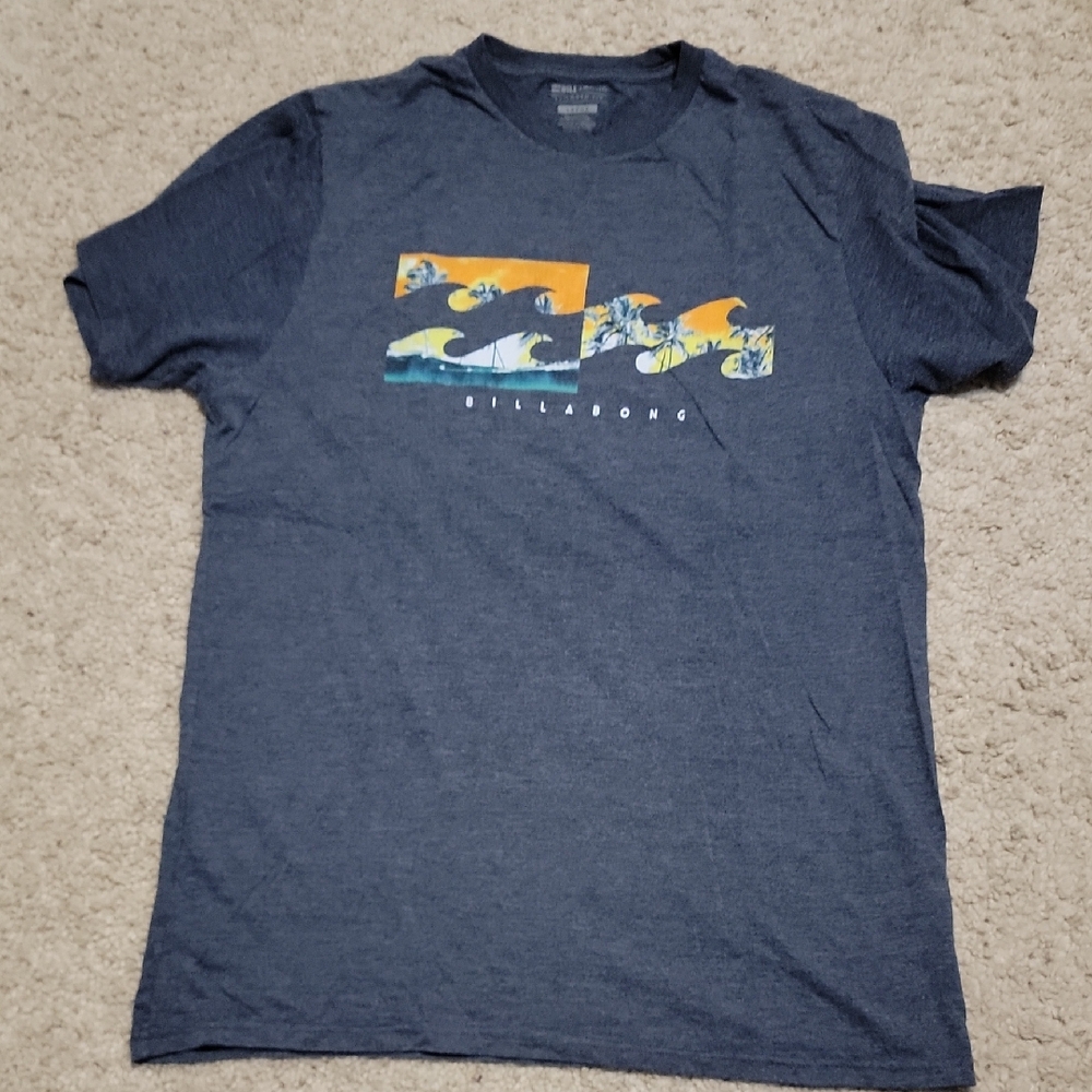 Billabong Blue Short Sleeve Graphic Tee